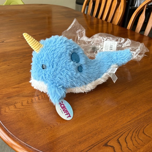 Scruffy Narwhal Plush Toy 13” - Picture 4 of 5